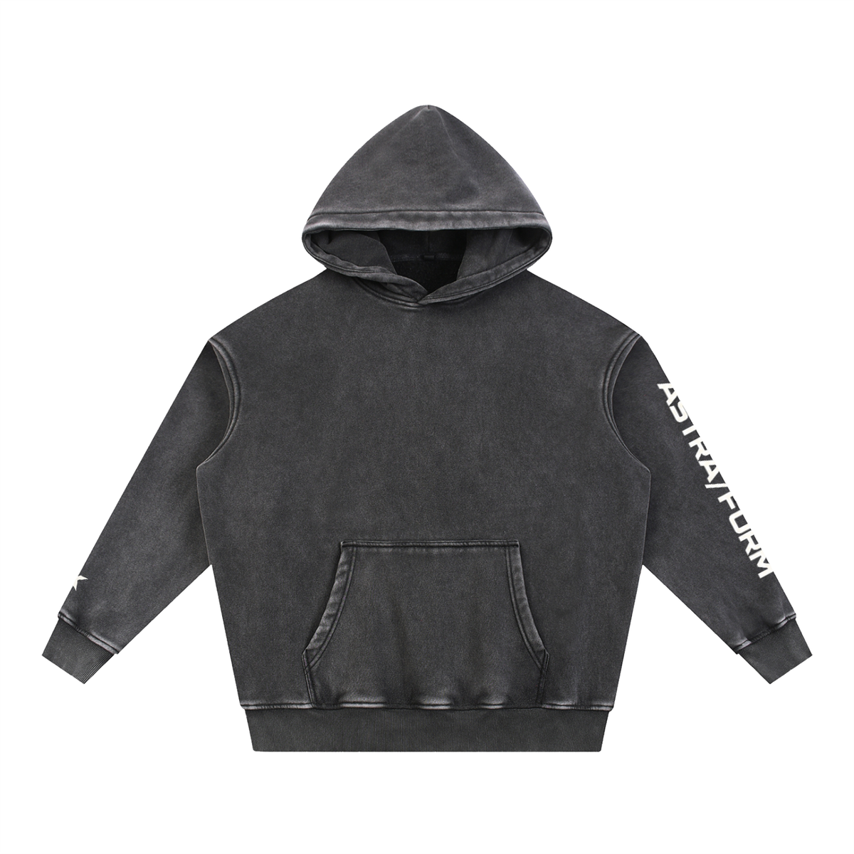 Snow Wash Fleece Oversize Hoodie