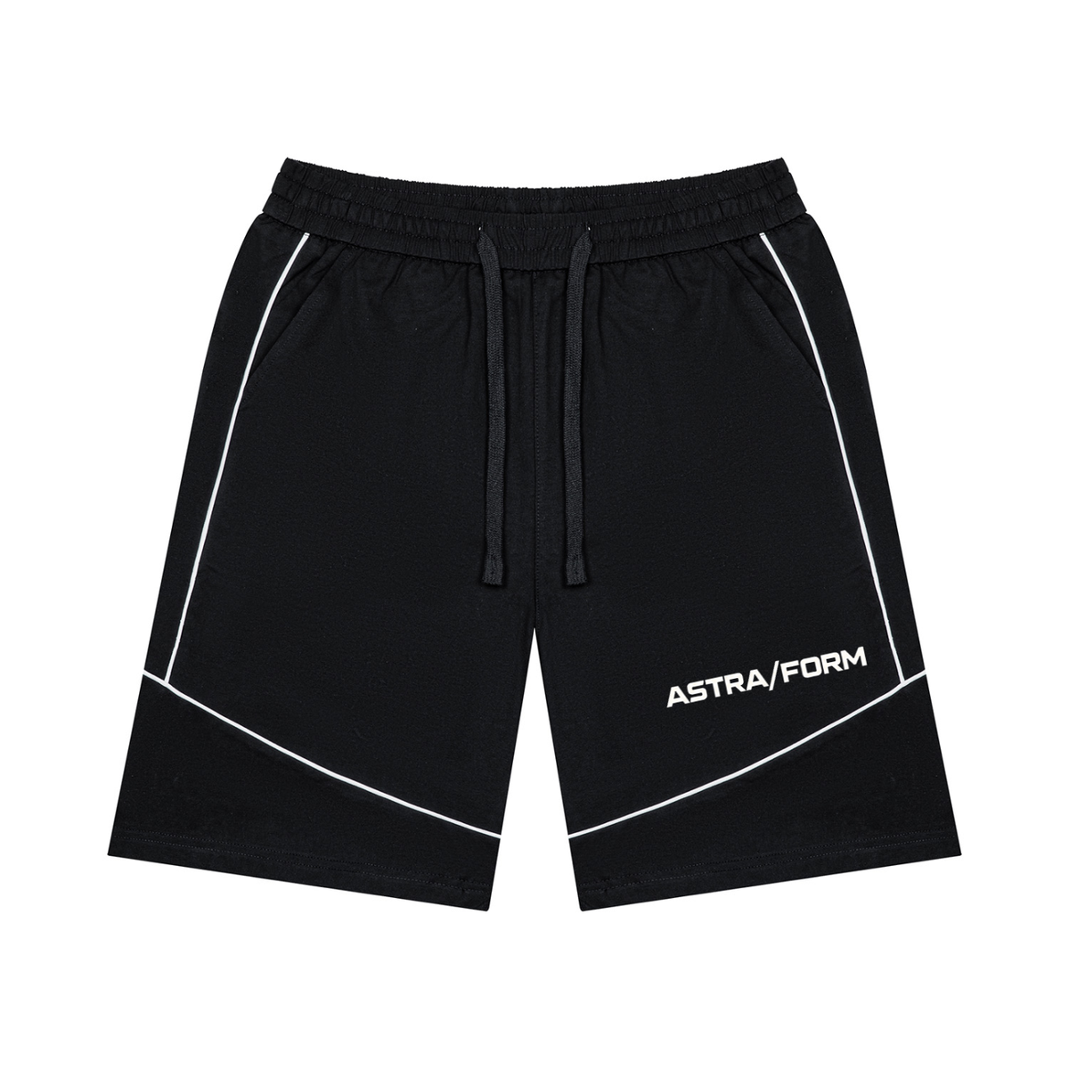 Unisex Piping Color Block Shorts