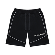 Unisex Piping Color Block Shorts