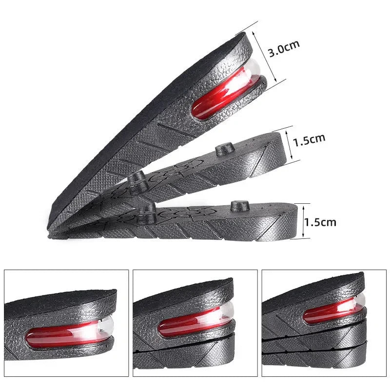 Cushioned Height Increasing Shoe Insoles
