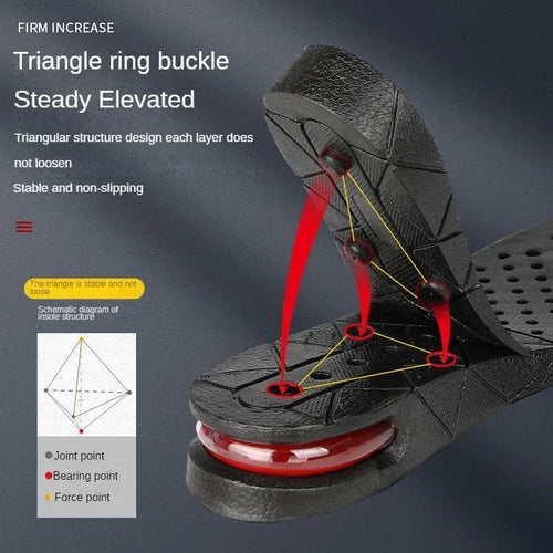 Cushioned Height Increasing Shoe Insoles