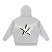 Sunfade Two-way Zipper Boxy Fleece Hoodie