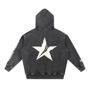 Snow Wash Fleece Oversize Hoodie